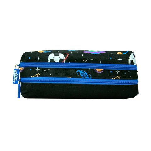 Smily Kiddos Twin Zipper Pencil Pouch Black - SK11003054