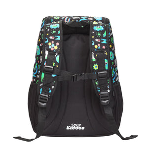 Smily Kiddos U Shape Backpack - Black - School Bag