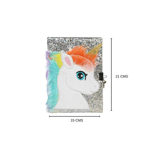 Smily Kiddos Unicorn Lockable notebook - Purple Art & Craft