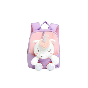 Smily kiddos Unicorn Plush Toy Backpack - Purple - SK16001842