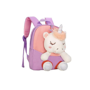 Smily kiddos Unicorn Plush Toy Backpack - Purple - SK16001842