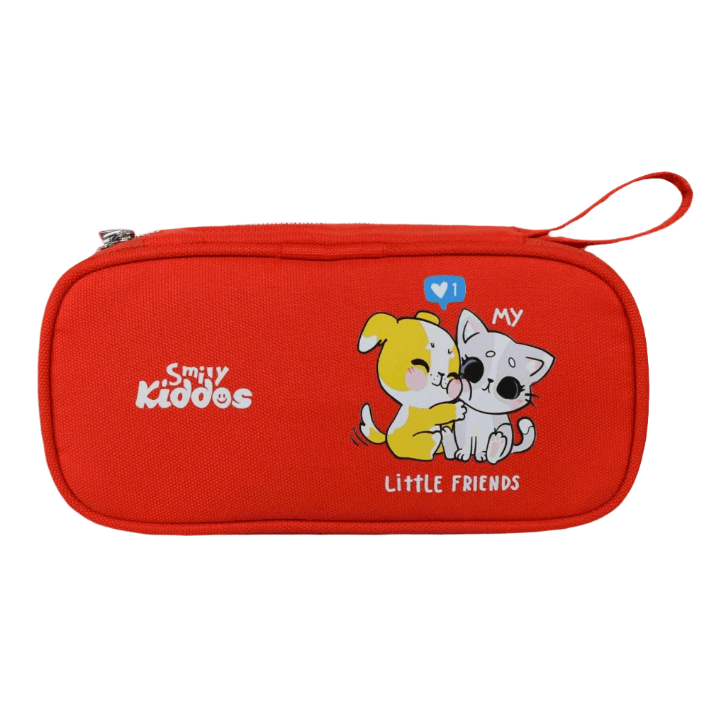 Smily Kiddos Zipper Pencil Pouch Kitty - Red - MK11001616