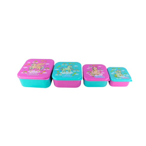 Smily Kiddos 4 in 1 container - Unicorn Theme