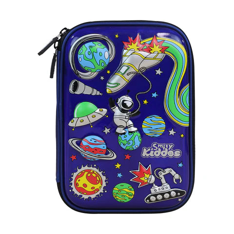 Smily Kiddos Single Compartment pencil case v2 Space Theme Blue