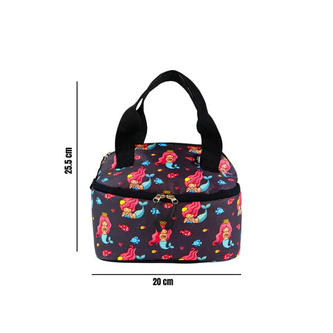 Smily Kiddos Double Decker Lunch Bag Merimaid Theme - Violet