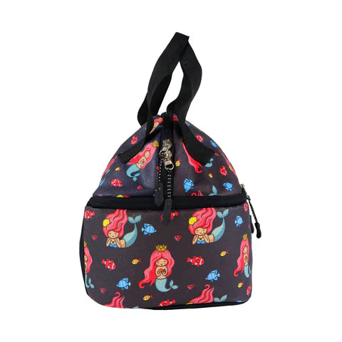 Smily Kiddos Double Decker Lunch Bag Merimaid Theme - Violet