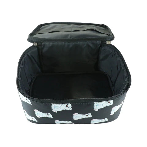 Smily Kiddos Double Decker Lunch Bag Panda Theme - Black