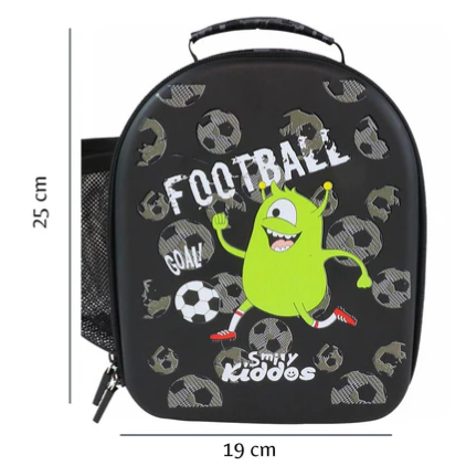 Smily Kiddos Eva Pre School Backpack Alien Theme - Black