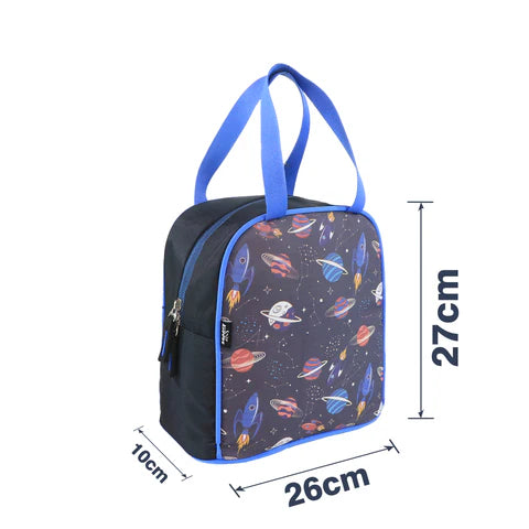 Smily kiddos joy lunch bag- space Theme - Violet
