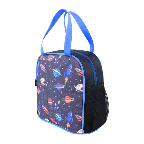 Smily kiddos joy lunch bag- space Theme - Violet