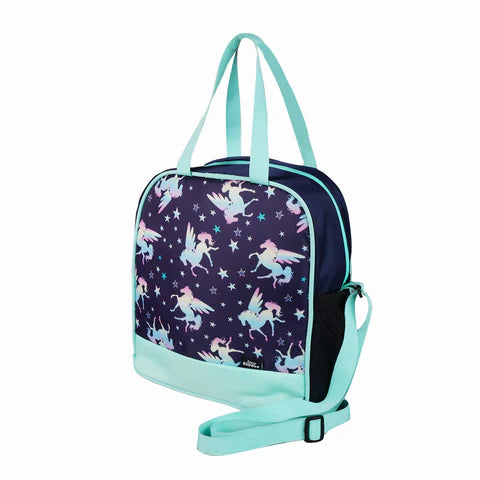 Smily Kiddos Unicorn Theme Lunch Bag | Perfect for Toddlers, School, Picnic & Travel - Blue