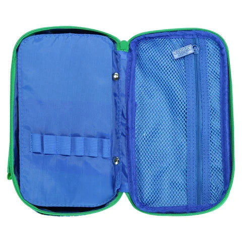 Smily Kiddos Multipurpose Pencil Case Crazy Robo Theme Blue
