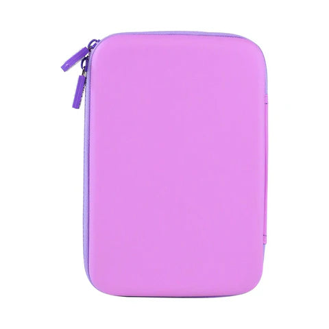 Smily Kiddos Single compartment eva pencil case - Bull Dog - Purple