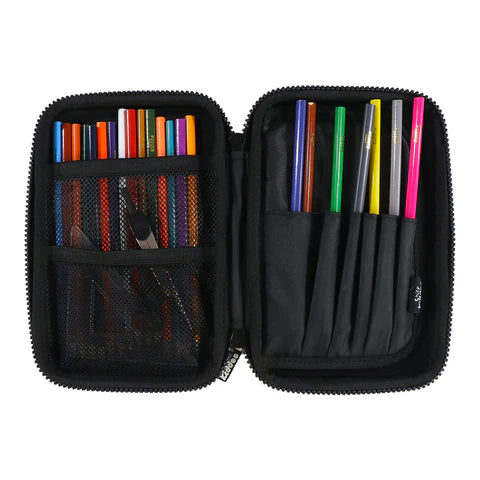 Smily Kiddos Single Compartment EVA Pencil Case - Space Rock Star Black