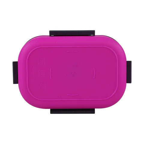 Smily kiddos Stainless Steel Fast Food Theme Lunch Box -Purple