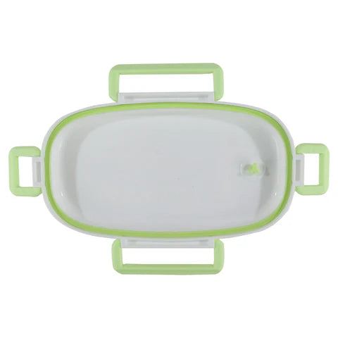 Smily kiddos Stainless Steel Lunch Box Small Robot Theme - Green