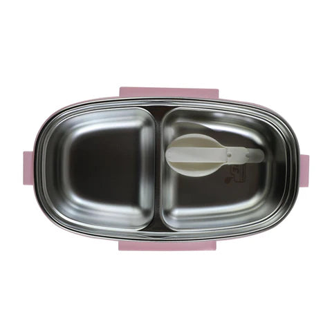 Smily kiddos Stainless Steel Lunch Box Small Unicorn Theme - Pink
