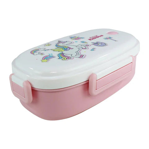 Smily kiddos Stainless Steel Lunch Box Small Unicorn Theme - Pink