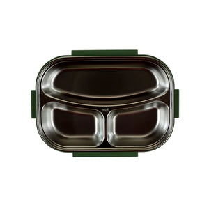 Smily Kiddos - Lunch Box - Smily kiddos Stainless Steel Racing Dino Theme Lunch Box - Green 3+ years - SK16001616