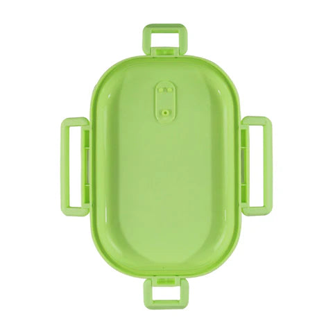 Smily kiddos Stainless Steel Roar Dino Theme Lunch Box - Green - medium