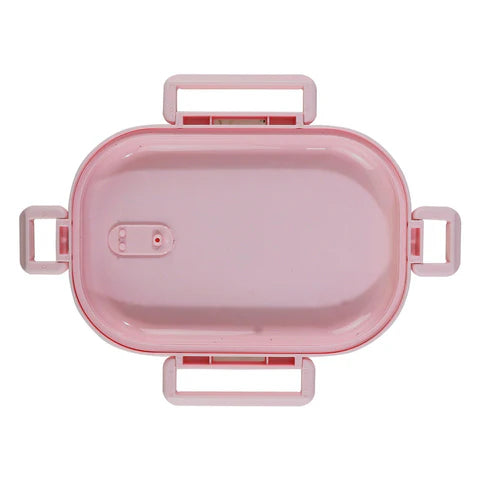 Smily kiddos Stainless Steel Unicorn Theme Lunch Box - Pink - medium
