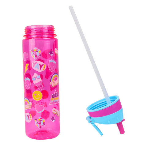 Smily Kiddos Sleek Hydration Straight Water Bottle – Pink