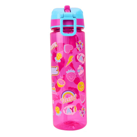 Smily Kiddos Sleek Hydration Straight Water Bottle – Pink