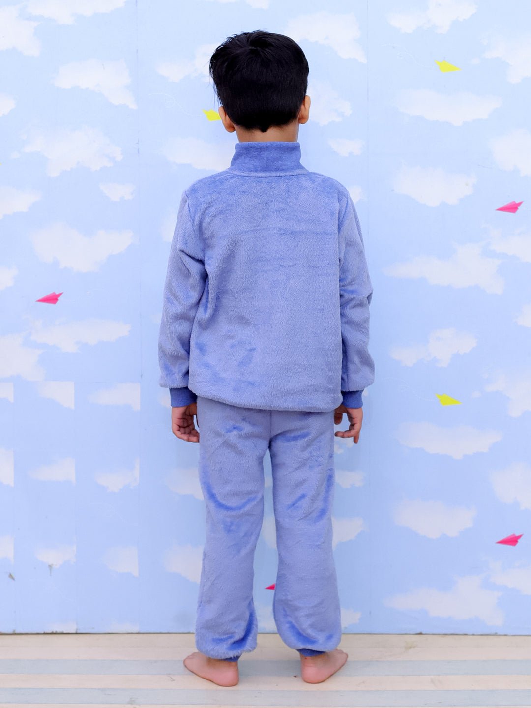 Smurf Squad Kids Fleece Zipper Jacket & Sweatpants Combo - KWW2 - SMSZSP - 6 - 12