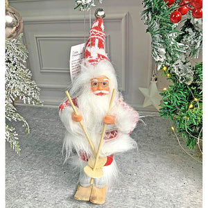 Snowflakes Skiing Santa Claus self Standing Christmas Table Décor & Christmas ornaments - XMAS TREE ORNAMENTS