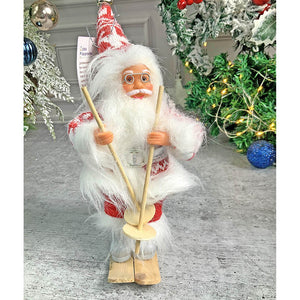 Snowflakes Skiing Santa Claus self Standing Christmas Table Décor & Christmas ornaments - XMAS TREE ORNAMENTS