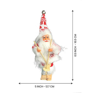 Snowflakes Skiing Santa Claus self Standing Christmas Table Décor & Christmas ornaments - XMAS TREE ORNAMENTS