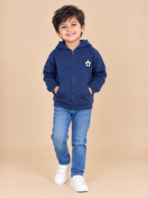Soccer Squad Unisex Kids Zipper Jacket - 1-2 Years Kids Winter Zipper Jackets