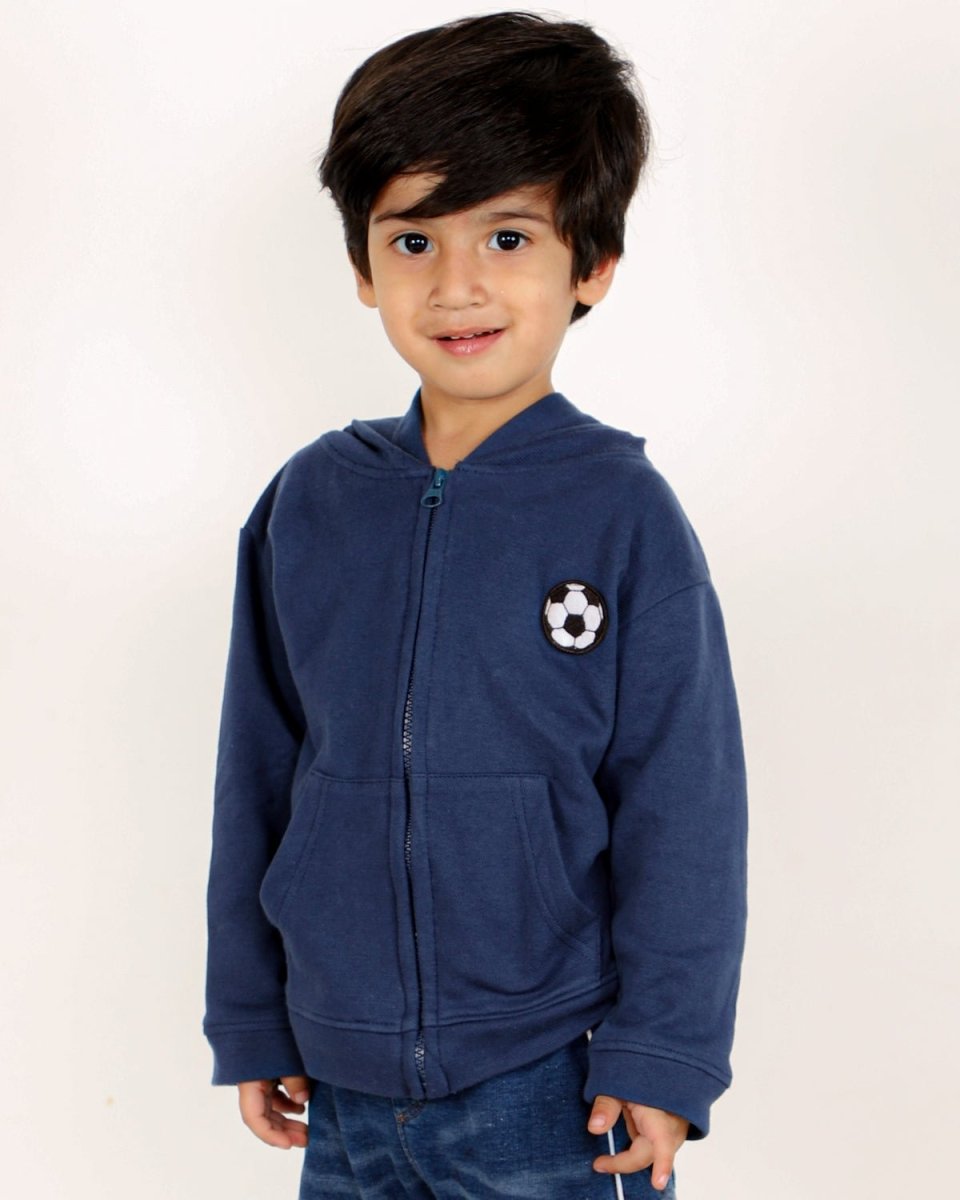 Soccer Squad Unisex Kids Zipper Jacket - ZPJK-BLUZ-1-2
