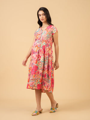 Soft Rose Maternity and Nursing Dress - S Maternity Casual Dress