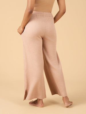 Soft Truffle Maternity and Nursing Pajama Set - Beige Maternity Nightwear Set