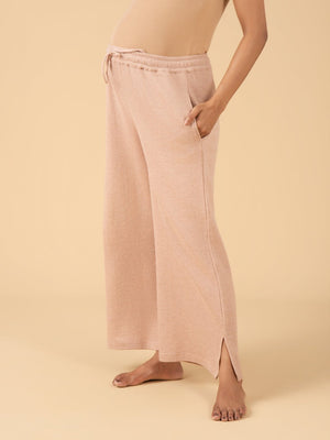 Soft Truffle Maternity and Nursing Pajama Set - Beige Maternity Nightwear Set