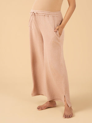Soft Truffle Maternity and Nursing Pajama Set - Beige Maternity Nightwear Set