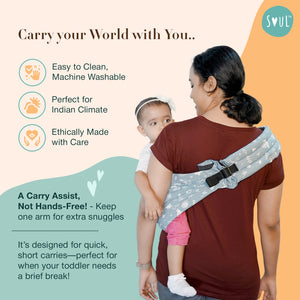 Soul Slings Imbu Hip Sling - Frost Baby Carrier