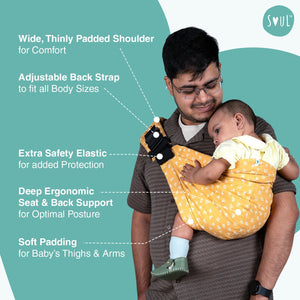 Soul Slings Imbu Hip Sling - Daisy Baby Carrier