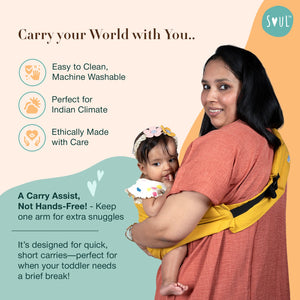 Soul Slings Imbu Hip Sling - Mustard Baby Carrier