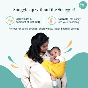 Soul Slings Imbu Hip Sling - Mustard Baby Carrier