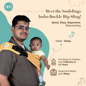 Soul Slings Imbu Hip Sling - Daisy Baby Carrier