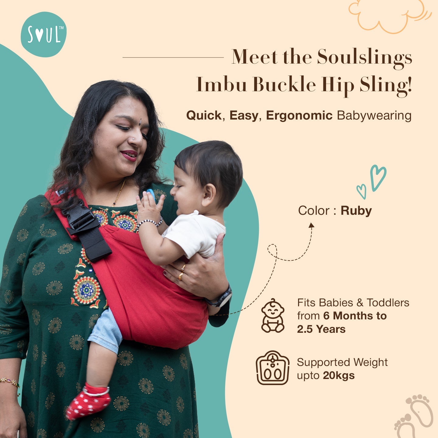 Soul Slings Imbu Hip Sling - HBS03