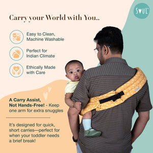 Soul Slings Imbu Hip Sling - Daisy Baby Carrier