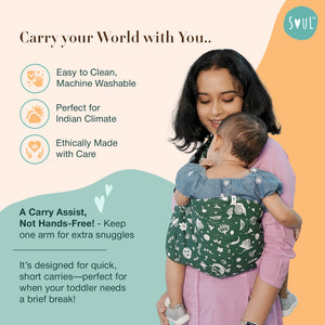 Soul Slings Imbu Hip Sling - Forest Baby Carrier
