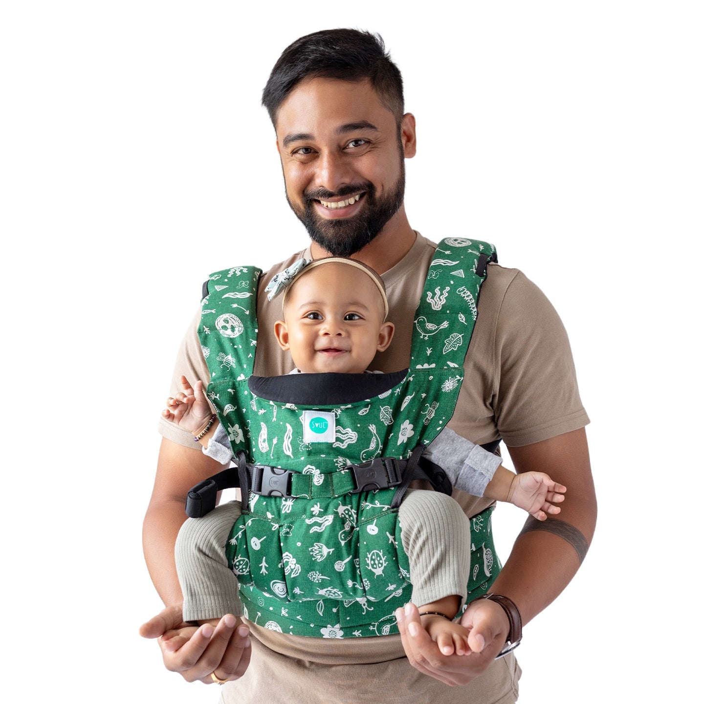 Soul Slings Lali: Cotton Baby Carrier - Forest Baby Carrier