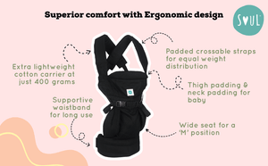 Soul Slings Lali: Cotton Baby Carrier - LALC01