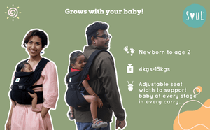 Soul Slings Lali: Cotton Baby Carrier - LALC01