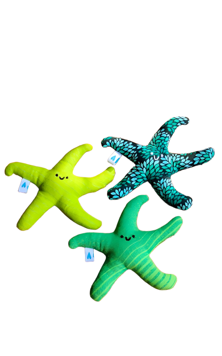 Soul Slings Upcycled Soft Toy: Starfish- Set of 3