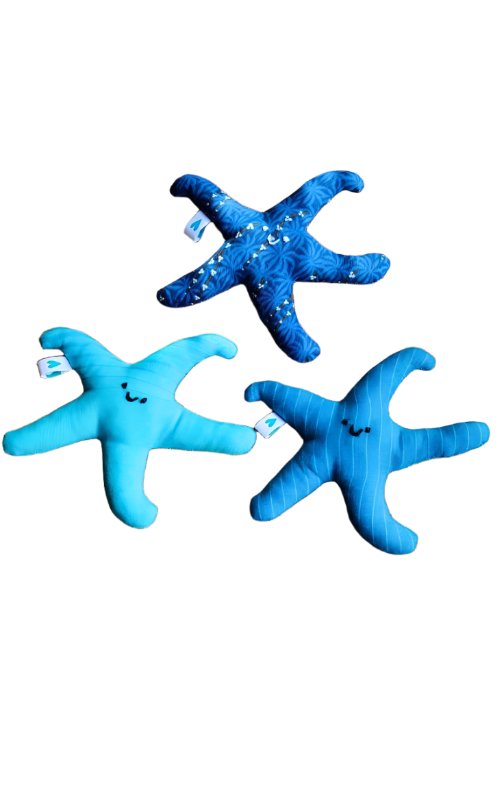 Soul Slings Upcycled Soft Toy: Starfish- Set of 3